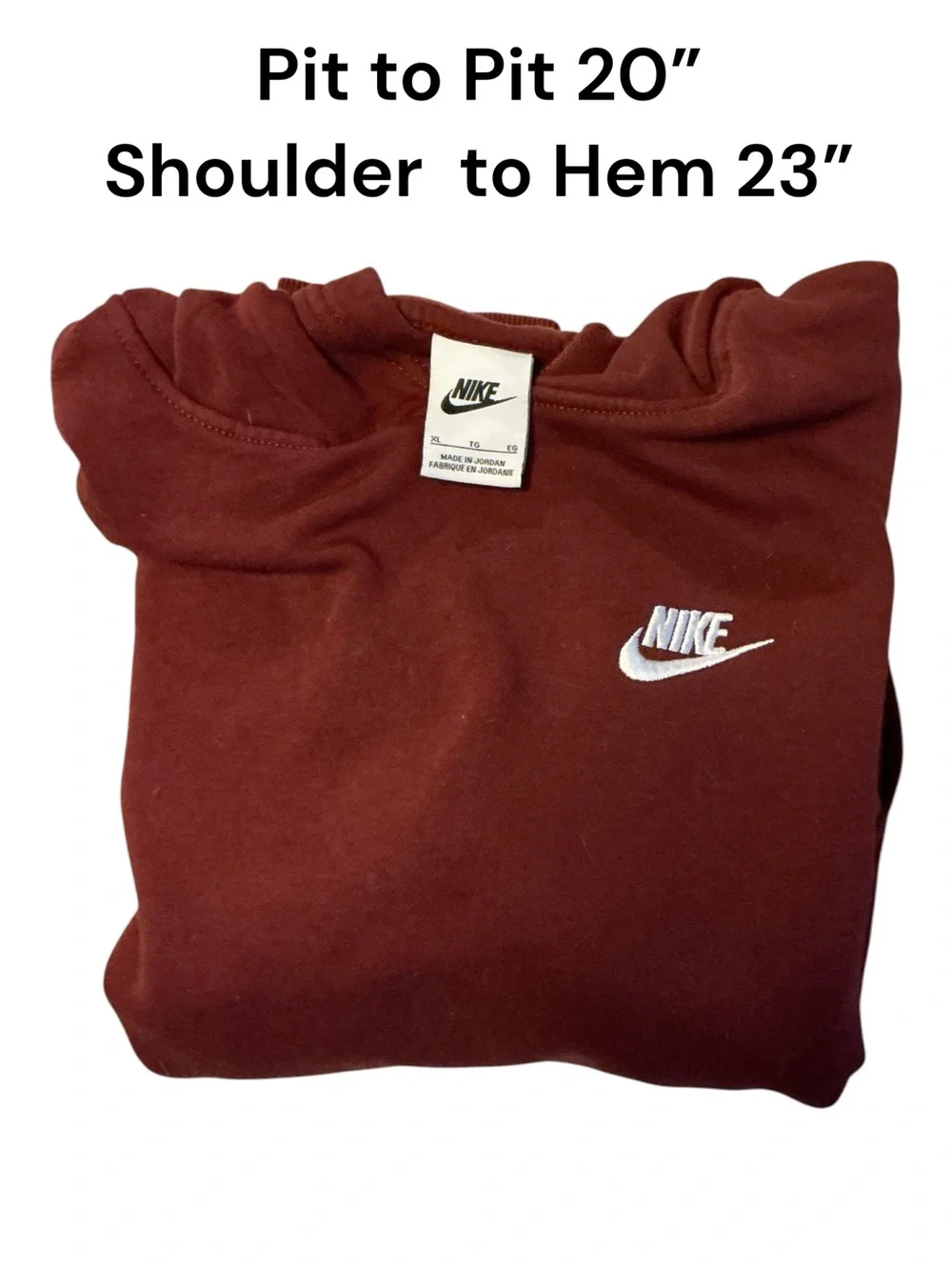 Nike Men’s Maroon Pullover Hoodie